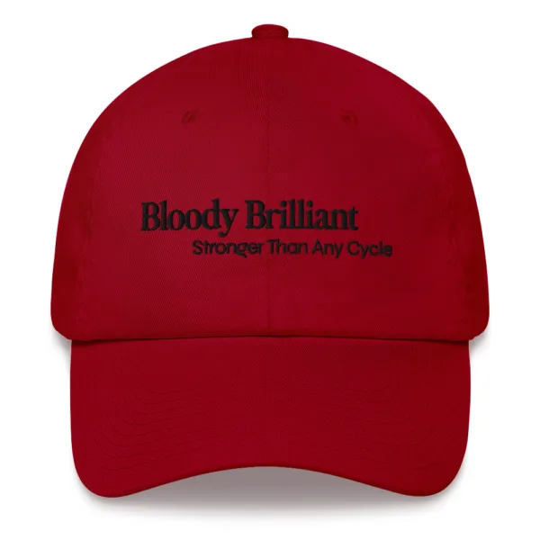 Bloody Brilliant (black text) - Hat