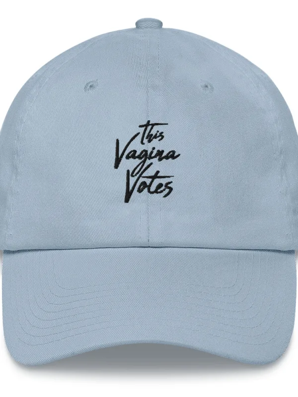 This Vagina Votes (black text) - Hat - Image 4