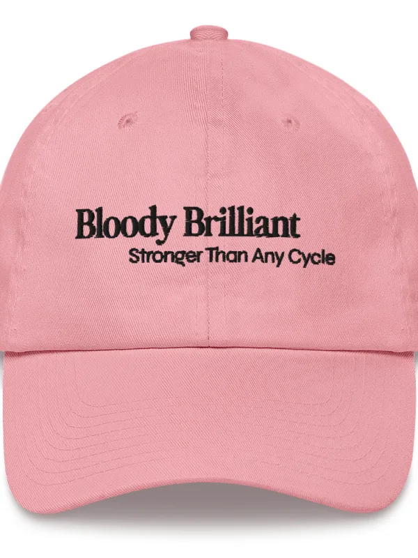 Bloody Brilliant (black text) - Hat - Image 4