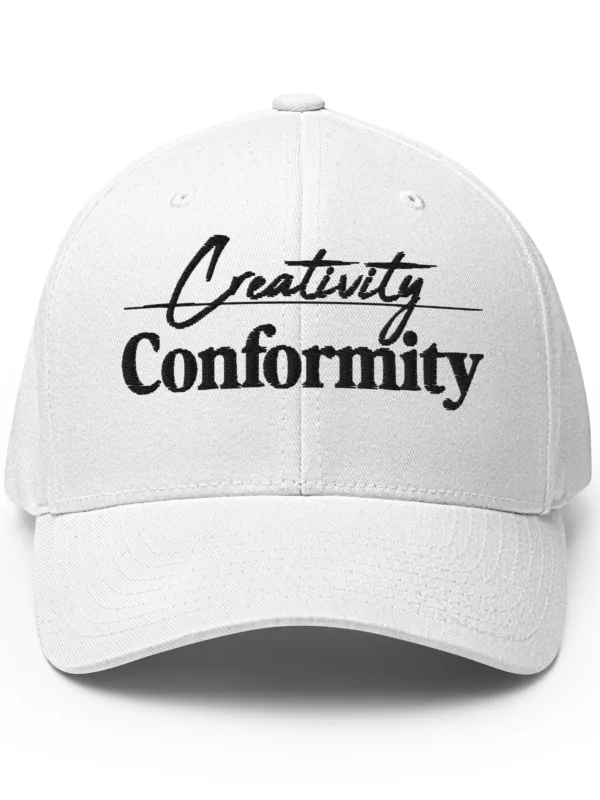 Creativity / Conformity (black text) - Structured Twill Cap - Image 4